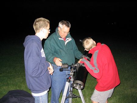 Three friends and a telescope