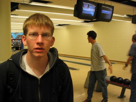 We go now to our correspondent in the bowling alley.