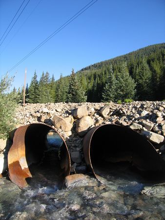 Two water culverts